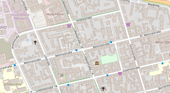 Friseur auf Satellitenbild