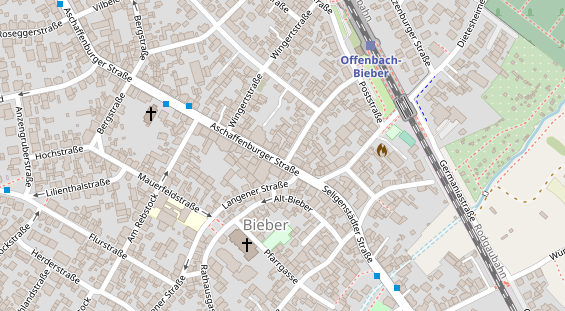 Friseur auf Satellitenbild