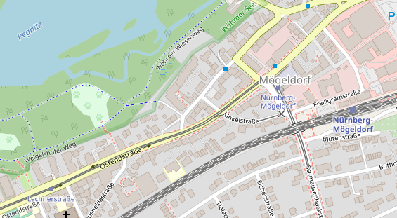 Friseur auf Satellitenbild