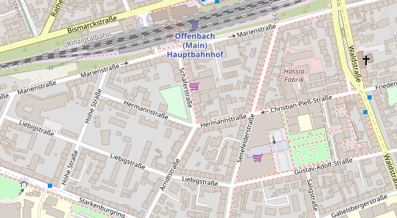 Friseur auf Satellitenbild