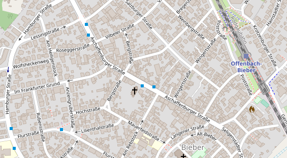 Friseur auf Satellitenbild