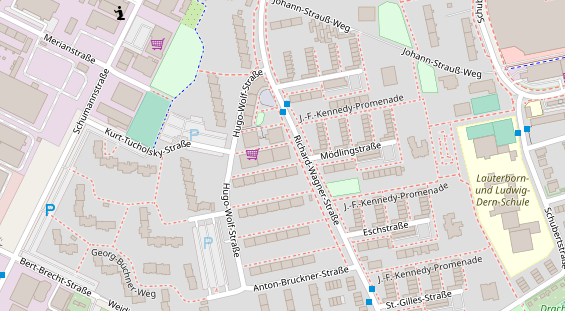 Friseur auf Satellitenbild