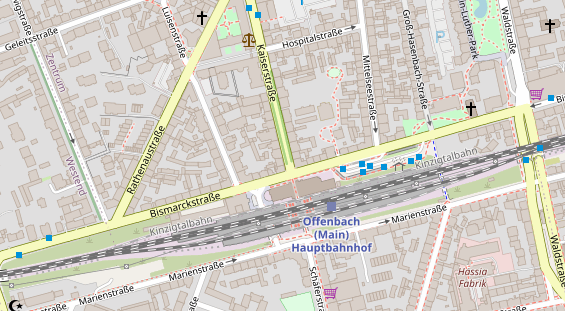 Friseur auf Satellitenbild