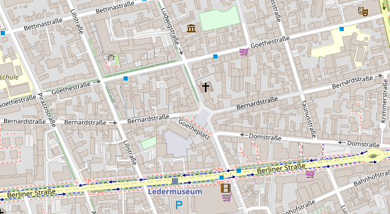 Friseur auf Satellitenbild