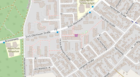 Friseur auf Satellitenbild