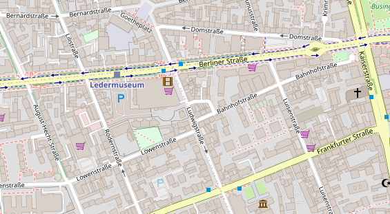 Friseur auf Satellitenbild