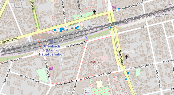 Friseur auf Satellitenbild