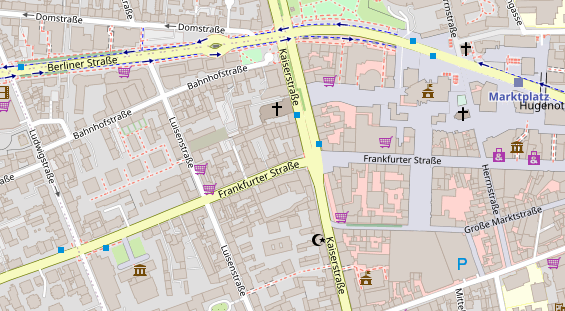 Friseur auf Satellitenbild