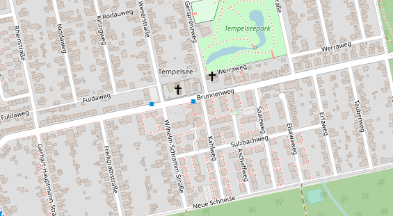 Friseur auf Satellitenbild