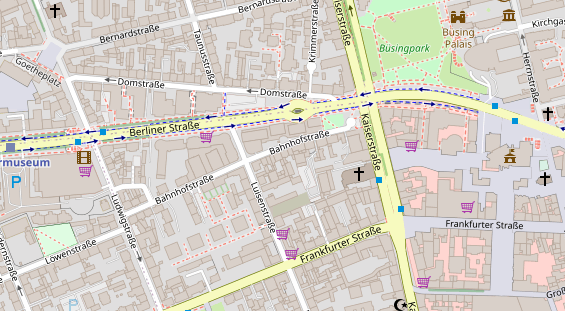 Friseur auf Satellitenbild