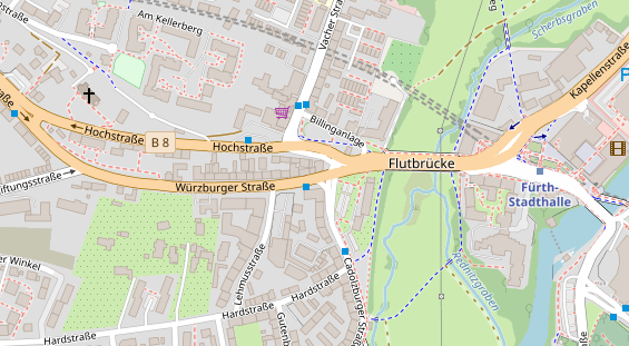 Friseur auf Satellitenbild