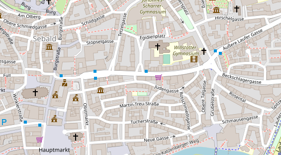 Friseur auf Satellitenbild