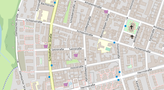 Friseur auf Satellitenbild