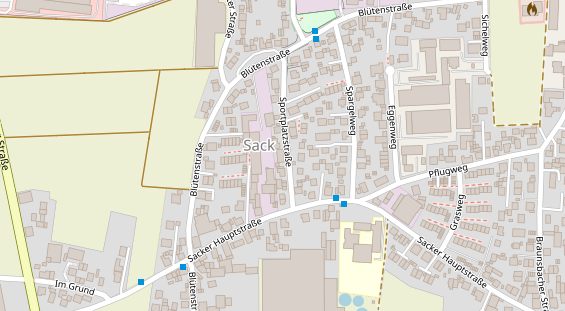 Friseur auf Satellitenbild