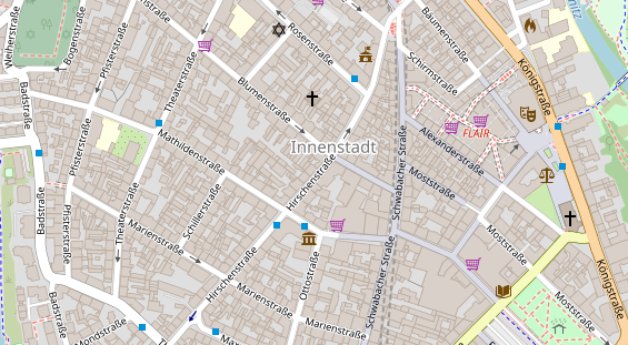 Friseur auf Satellitenbild