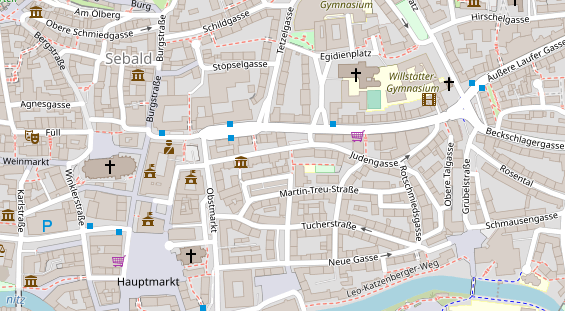 Friseur auf Satellitenbild