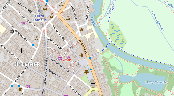 Friseur auf Satellitenbild