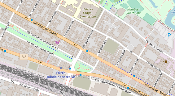 Friseur auf Satellitenbild