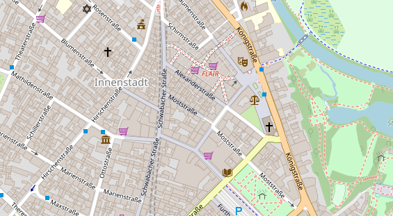 Friseur auf Satellitenbild