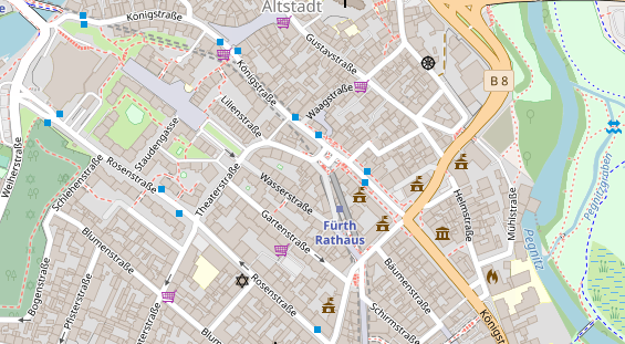 Friseur auf Satellitenbild