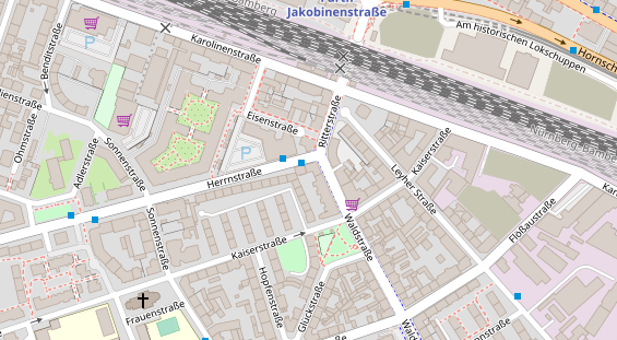 Friseur auf Satellitenbild