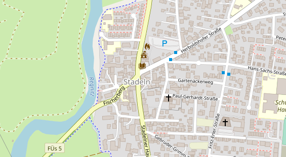 Friseur auf Satellitenbild