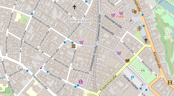 Friseur auf Satellitenbild