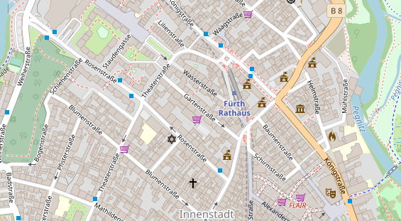 Friseur auf Satellitenbild