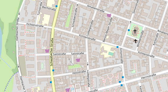 Friseur auf Satellitenbild