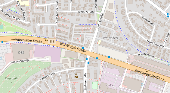 Friseur auf Satellitenbild