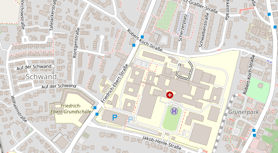 Friseur auf Satellitenbild