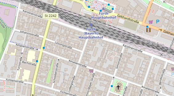 Friseur auf Satellitenbild