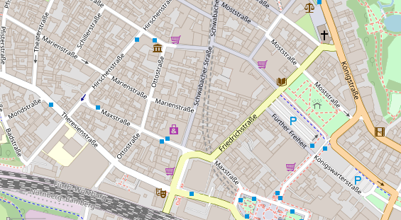 Friseur auf Satellitenbild