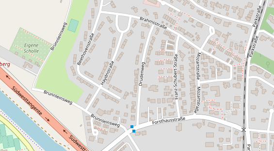 Friseur auf Satellitenbild