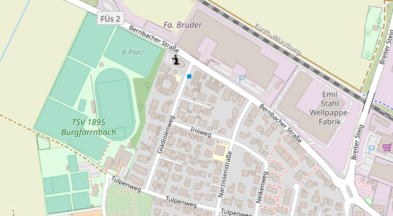 Friseur auf Satellitenbild