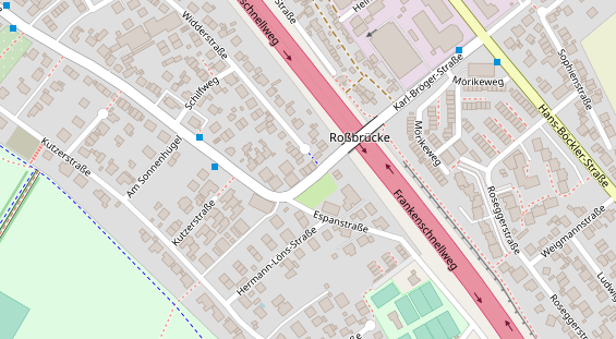 Friseur auf Satellitenbild