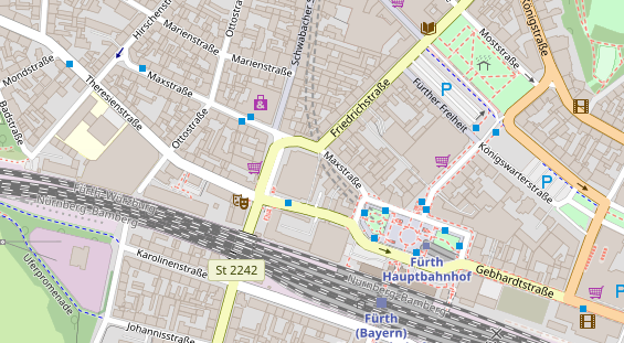 Friseur auf Satellitenbild