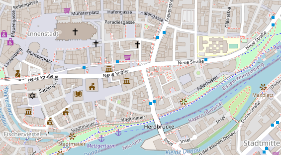 Friseur auf Satellitenbild