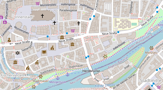 Friseur auf Satellitenbild