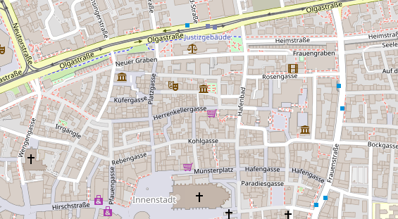 Friseur auf Satellitenbild