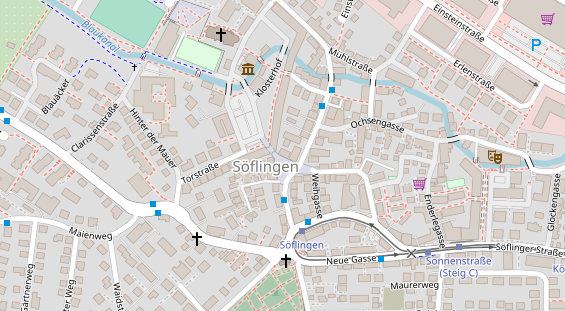 Friseur auf Satellitenbild