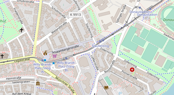 Friseur auf Satellitenbild