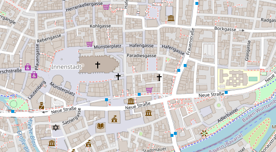 Friseur auf Satellitenbild