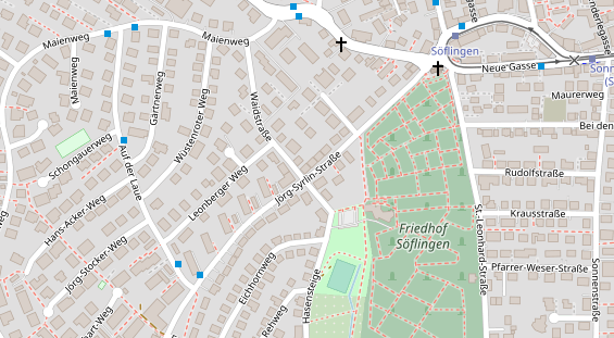 Friseur auf Satellitenbild