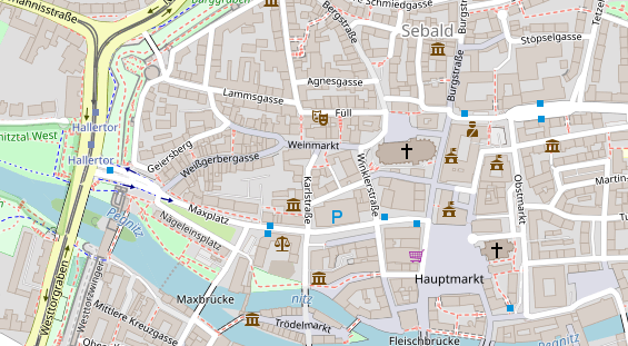 Friseur auf Satellitenbild