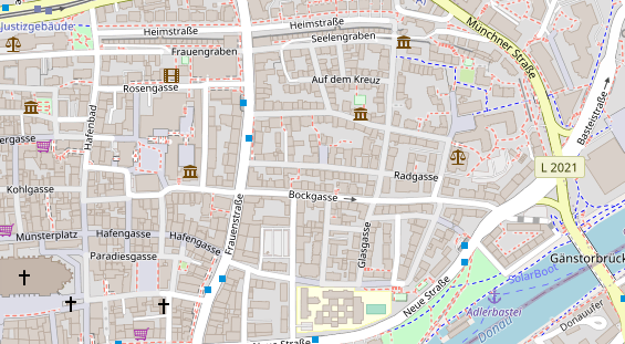 Friseur auf Satellitenbild