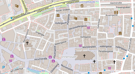 Friseur auf Satellitenbild