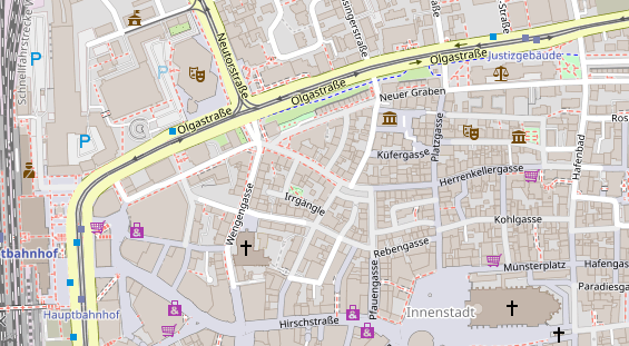 Friseur auf Satellitenbild