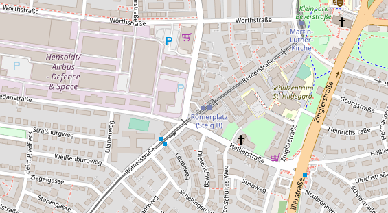 Friseur auf Satellitenbild