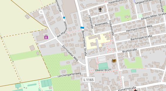 Friseur auf Satellitenbild